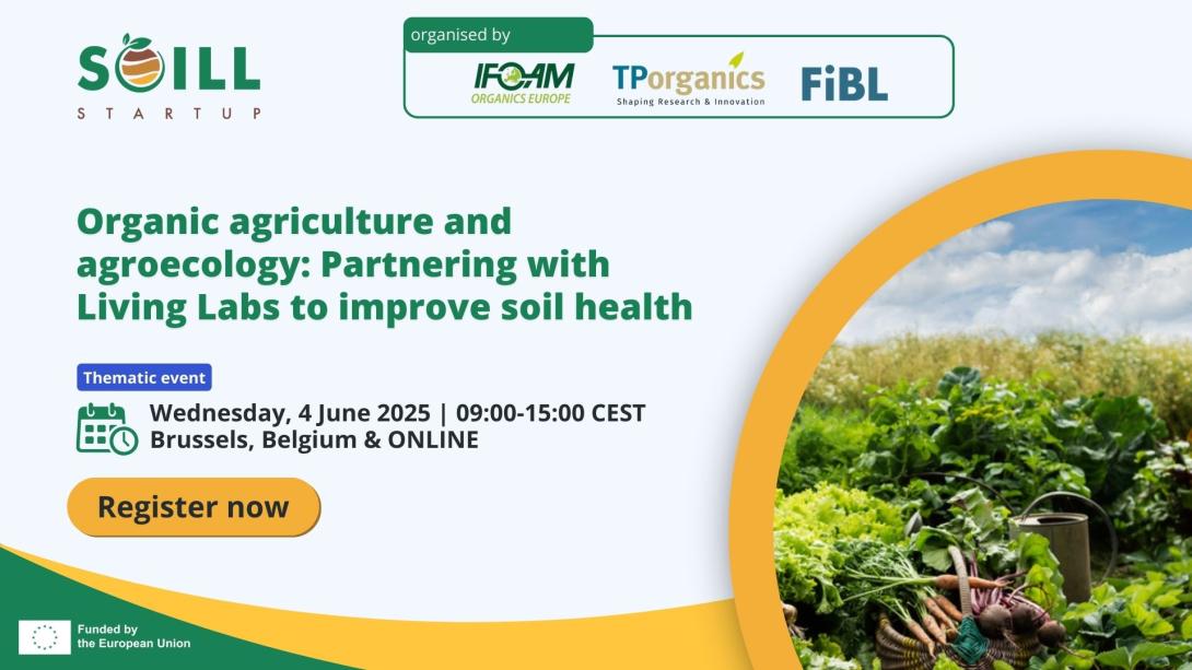 Organic agriculture and agroecology: Partnering with Living Labs to improve soil health